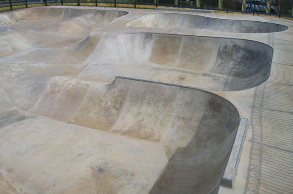 Skatepark with Bowls and Street